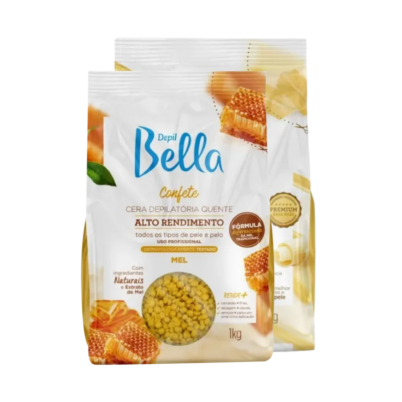 Depil Bella Cera Depilatória Quente Confete 1kg